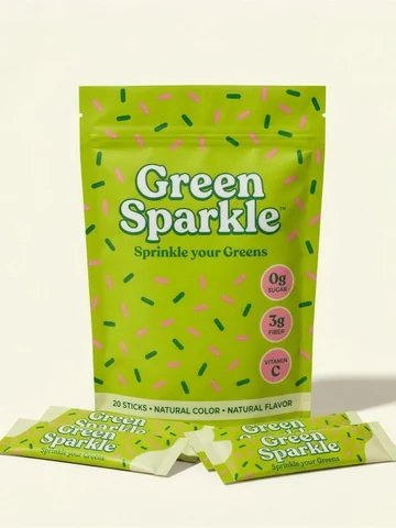 Green Sparkle pouch of 20 sticks